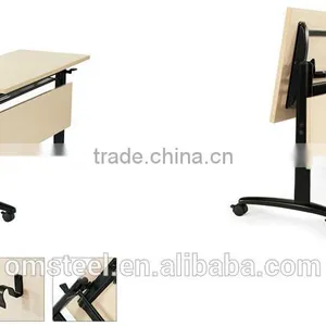 Office Furniture Steel Metal Folding Table for Training Meeting thumbnail-1