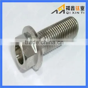 DIN6921 Gr2 Gr5 Titanium Hex Flange Screw thumbnail-1