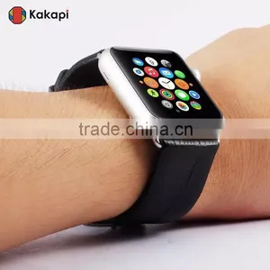 Kakapi Single Buckle Genuine Leather Watch Band Wrist Strap With Watchband Converter For 42MM Apple Watch MT-3910 thumbnail-4