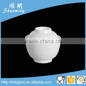 Round Plastic Melamine Bowl With Lid thumbnail-1