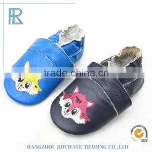 Wholesale Soft Sole Soft Leather Baby Prewalker Shoes thumbnail-1