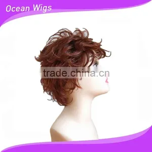 Unproceesed Brazilian Human Hair Full Lace Wig Curly Full Cuticle Human Hair Wig thumbnail-1