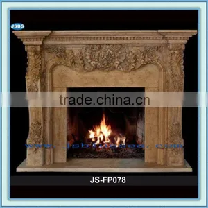 Travertine Fireplace Surround JS-FP078 thumbnail-1