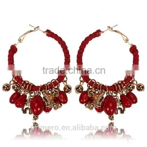 Elephant Fashion Big Circle Punk Style Bohemia Ethnic Earring Jewelry Wholesale thumbnail-4