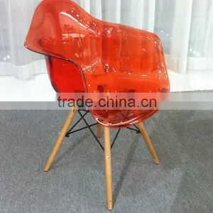 PC Transparent EMES DAW Plastic Chair, HYX-602 thumbnail-1