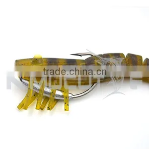 Kmucutie CHS006 Soft Shrimp Lure 5 Sections Body Live Smart Shrimp Bait for Octopus thumbnail-3