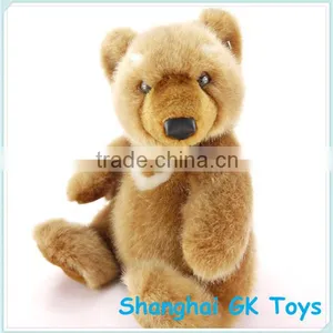 Lifelike Stuffed Brown Bear thumbnail-1
