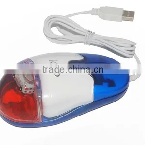 Computer Gift USB Wired Liquid Aqua Mouse With Light-up LED Logo thumbnail-3