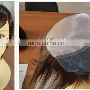 China Manufacturer 100% Human Hair Wig Front Mono Women Wig Real Hair Breathing Short Hair Wig thumbnail-1