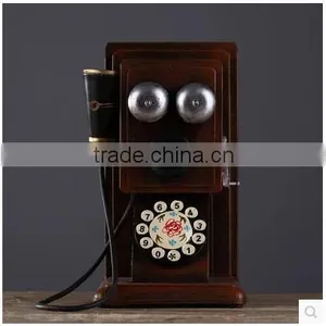 Retro Antique Iron Craft Artificial Telephone Home Decoration Supplier's Choice thumbnail-2