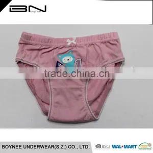 Factory Design Available 0-3 Year-old Softexible OEM Knitted Girls Underwear Kids thumbnail-1