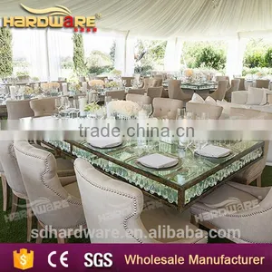Hotel Crystal Chandelier Table/square Glass Crystal Dining Hotel Table thumbnail-5