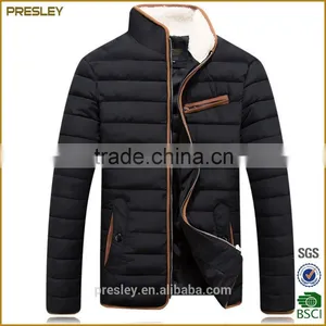 High Quality Winter Weatherproof Men's Puffer Jacket Neck With Fleece thumbnail-4