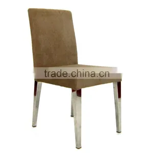 Brushed Stainless Steel Banquet Dining Chair thumbnail-1