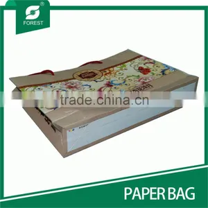 FOOD INDUSTRIAL PAPERBOARD EMBOSSING PAPER BAG WITH ROPES thumbnail-3