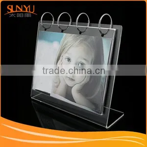 Acrylic Calendar Photo Frame With Metal Ring thumbnail-1
