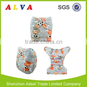 Alva 2016 Fox Pattern Free Shipping Wholesaler of Baby Cloth Diapers thumbnail-4