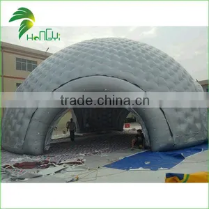 Big Inflatable Grey Dome Tent , Inflatable Outdoor Use Double Pvc Tent thumbnail-1