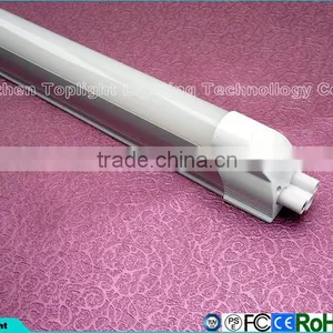 High Brightness Integrated T5 LED Tube 600MM 10W CRI 80 Cool White CE ROHS thumbnail-1