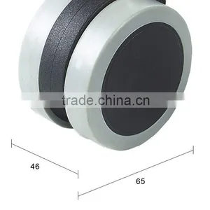 2016 New Arrial 1 Inch Black Plastic Caster thumbnail-3