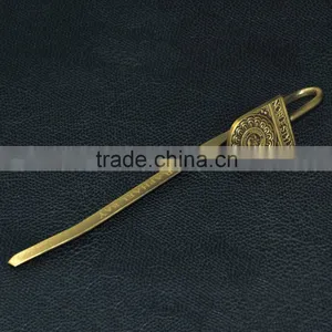 Promotion Custom Metal Antique Brass Bookmarks With Logo thumbnail-1