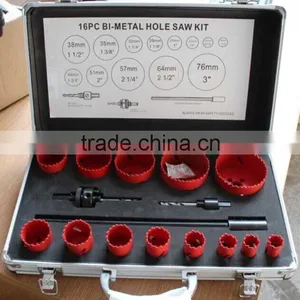 16 Pcs Bi-metal Hole Saw Kit thumbnail-1
