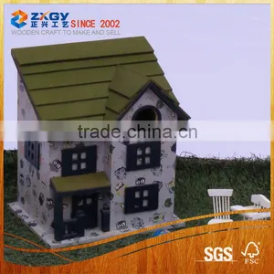Handmade Wood Bird Nest Wooden Bird Cage Wood Bird House thumbnail-1
