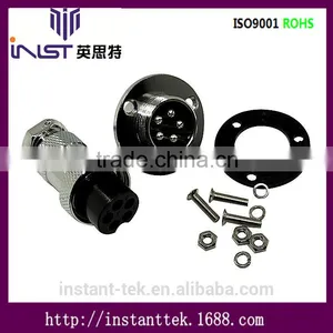 INST GX19 10pin Metal Srcew Waterproof Airplug Connector thumbnail-2