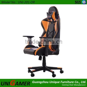 Sythetic Leather Swivel Sports Chair /Gaming Racing Staff Chair thumbnail-4