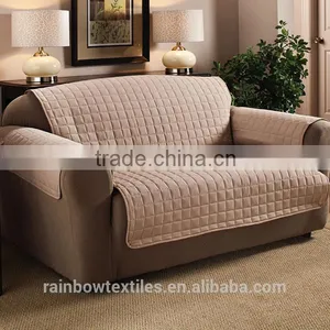 100% Polyester Micro Suede Plain Couch Slipcover thumbnail-3