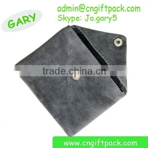 Custom Black Fabric Envelopes Velvet Bag Pouch thumbnail-2