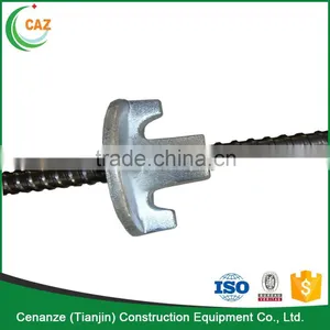45# Steel Formwork Tie Rod and Wing Nuts 15/17mm Quality Choice thumbnail-1