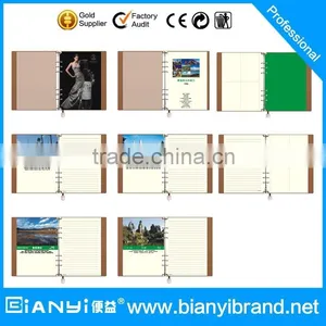 Professional Factory Customized Cheap Leather Loose Leaf Notebook, Spiral Bound Leather Notebook thumbnail-4