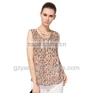 Leopard Print Chiffon Vest thumbnail-1