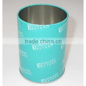 NICE-CAN New Style Round Tin Pencil Vase Pen Holder Tin Box thumbnail-3