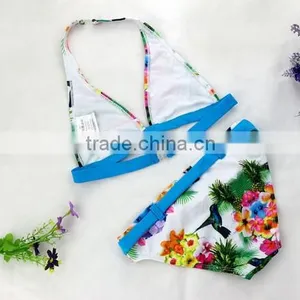 Baby Girls Kids 2 Pcs Sling Bikini Swimwear Floral Bather Swimmers Swimsuit thumbnail-3