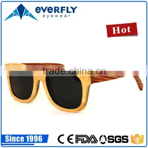 High Quality Wholesale China Bamboo Sunglasses 2015 Custom Logo Polarized Wooden Sunglasses Quality Choice thumbnail-1