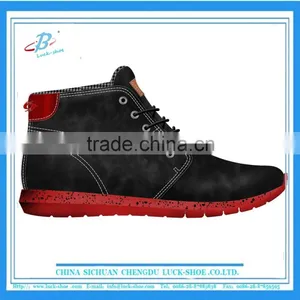 Fashion Men's Outdoor Cool Boots Suede Upper , New Arrived Mens Casual Boots High Quality, Wholesale Factory Price Boots for Man thumbnail-1