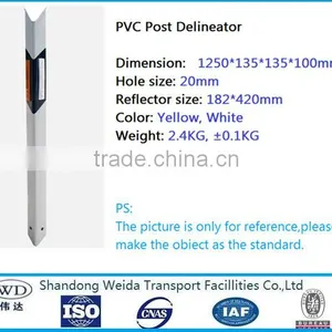 Flex Triangle Delineator Post for Traffic Safety thumbnail-2