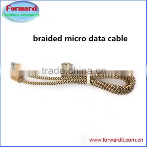 2016 High Quality Aluminum Hard Braided Samsung Micro Cable, Hot Pouplar Plastic Braided Cable thumbnail-1