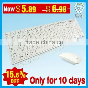 2.4Ghz Wireless Desktop Laptop Computer Keyboard Mouse Combos thumbnail-4