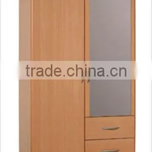2 Door kd Melamine Bedroom Wardrobe Design thumbnail-1