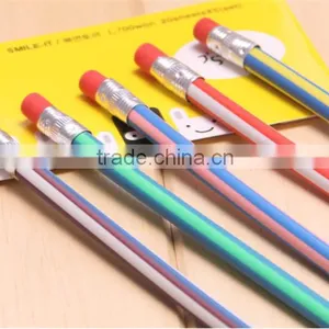 Colorful Magic Bendy Flexible Soft Pencil With Eraser For Kids Student School Office thumbnail-2