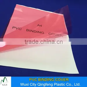 Red Yellow Blue Clear 0.13mm 0.14mm 0.18mm 0.25mm A4 A3 PVC Binding Cover Factory Price Plastic Book Covers thumbnail-1