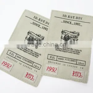 In House Produced Raised Screen Printed Cotton TWill Label thumbnail-2