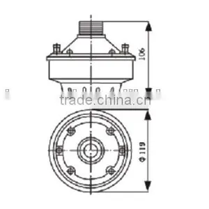 2015 Hot Sale DU-60F 60w Aluminum Horn Speaker Driver Unit thumbnail-6