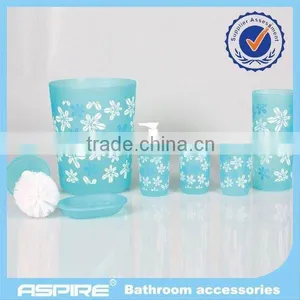 7PC Houseware Stoneware Bathroom Accessories Set thumbnail-1