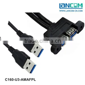 Hot Selling Factory USB 3.0 Cable AM to AF Panel for PC Data Usb 3.0 Cable thumbnail-1