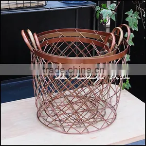Royal Golden Wire Basket Set thumbnail-6