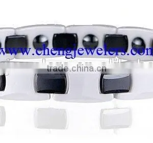 Vogue Bracelets Jewelry Black Ceramic Mens Hand Bracelets thumbnail-4